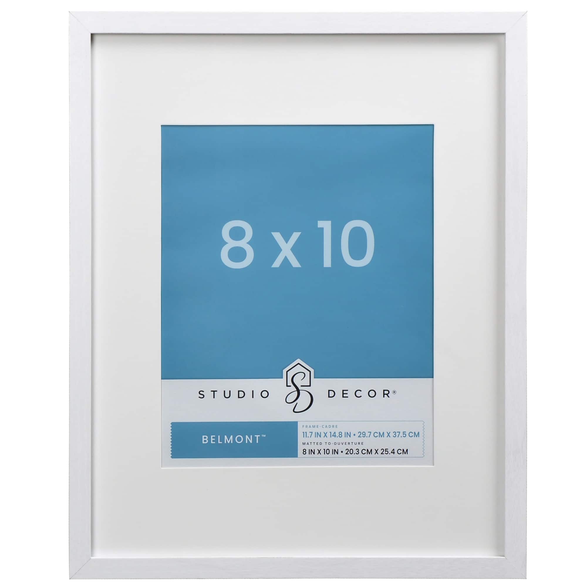 Narrow Belmont Frame with Mat by Studio Décor